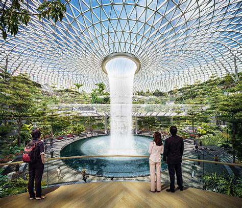 How to Fit the World’s Biggest Indoor Waterfall in an Airport | WIRED