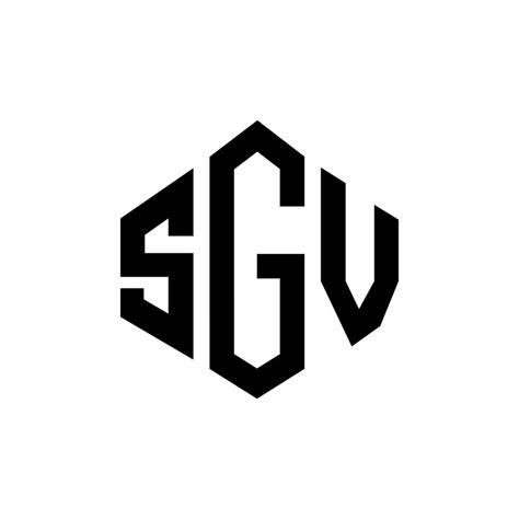 SGV letter logo design with polygon shape. SGV polygon and cube shape ...