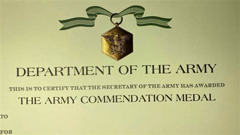 ARMY Commendation Medal Certificate (ARCOM) - Blank | #4578534692