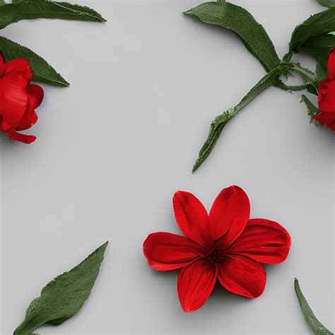 Red Flower Pattern · Creative Fabrica