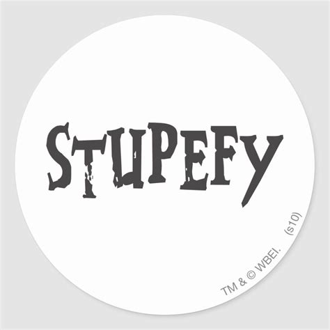 Harry Potter Spell | Stupefy Stunning Spell Classic Round Sticker ...