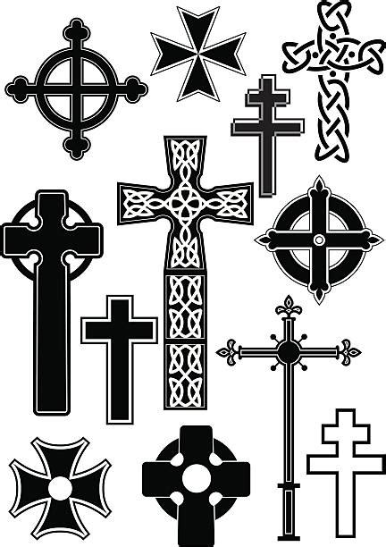 Celtic Cross Silhouette Clip Art