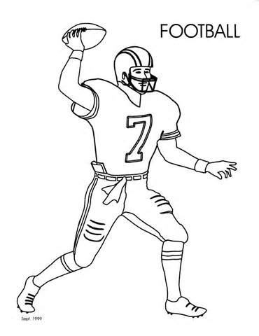 Quarterback Coloring Pages at GetColorings.com | Free printable colorings pages to print and color