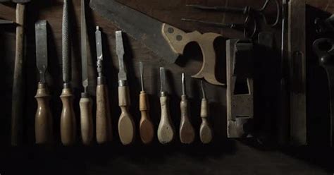 Old-fashioned woodworking tools, Stock Video - Envato Elements