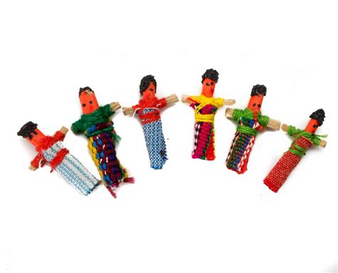 Guatemalan Worry Dolls in a Box – One Dozen | Global Village Imports