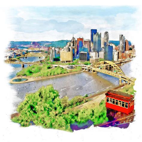 Pittsburgh Skyline Art | Fine Art America