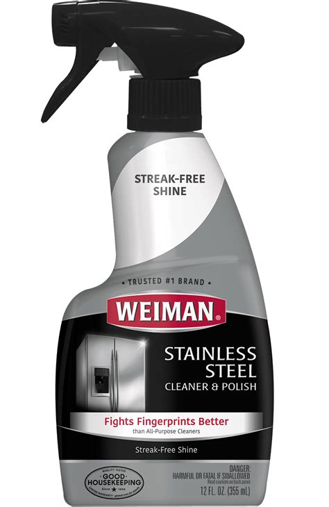 Weiman Stainless Steel Cleaner & Polish Trigger Spray, 12 fl oz ...