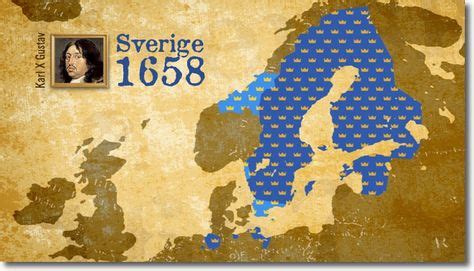 Sweden at its largest 1658 | Map, History, Historical pictures