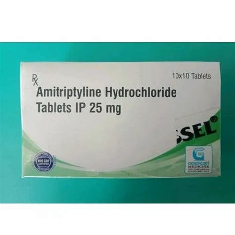 25 mg Amitriptyline Hydrochloride Tablets at Rs 60/stripe in Nagpur | ID: 21624529291