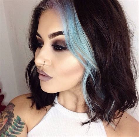 IG: jamiegenevieve | Hair color streaks, Blue hair streaks, Hair styles