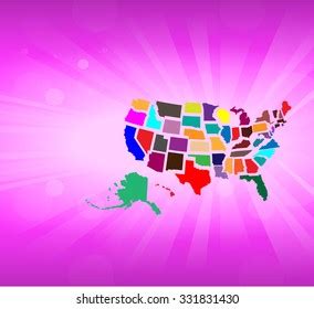 Separated State Maps Background Vector Illustration Stock Vector (Royalty Free) 331831430 ...