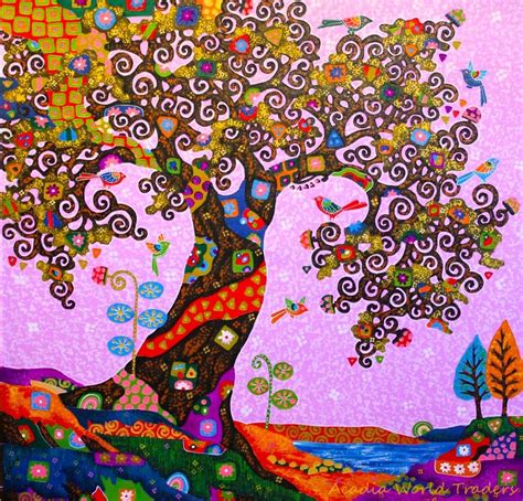Abstract Tree of Life Painting acrylic on canvas Bali Wall art Original 39" | Abstract tree ...