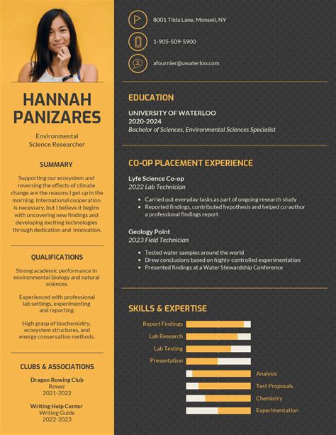 Infographic Resume Template Free