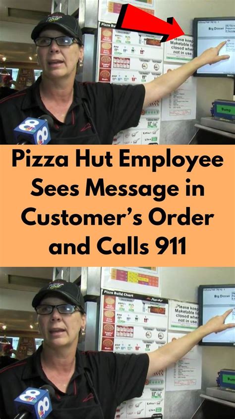 Pizza Hut Employee Sees Message in Customer’s Order and Cal... | Pizza hut, Delivering pizza ...