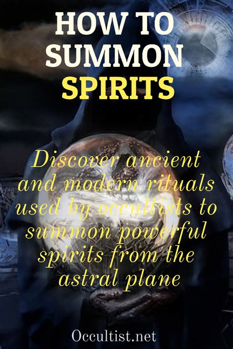 How to Summon Spirits | Summoning, Summoning spirits, Summoning demons