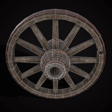 Medieval Cart Wheel - 3D Model by Get Dead Entertainment