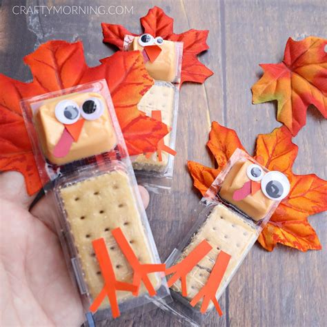 Turkey Cracker Snacks for Kids - Crafty Morning