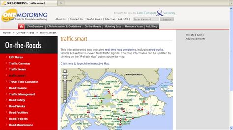 OneMap.sg: ONE.MOTORING Traffic.Smart - Your One Stop Site for all Traffic Information! [Part 1]