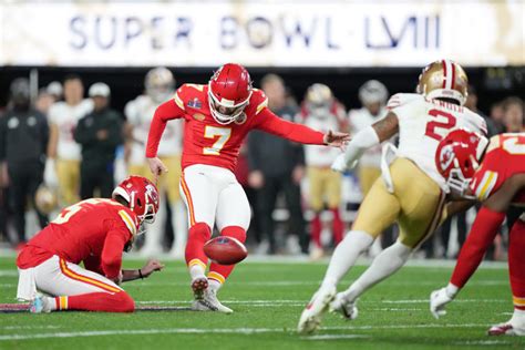 Chiefs kicker Harrison Butker steals Super Bowl record away from 49ers kicker Jake Moody