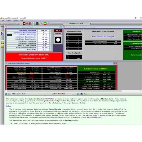 Laser Safety Software