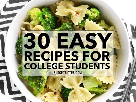 Easy Cooking Recipes For University Students - Best Design Idea