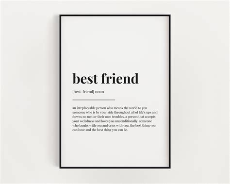 Digital Prints Bestie Print Gift For Friend Printable Wall Art | Digital Download Print Best ...