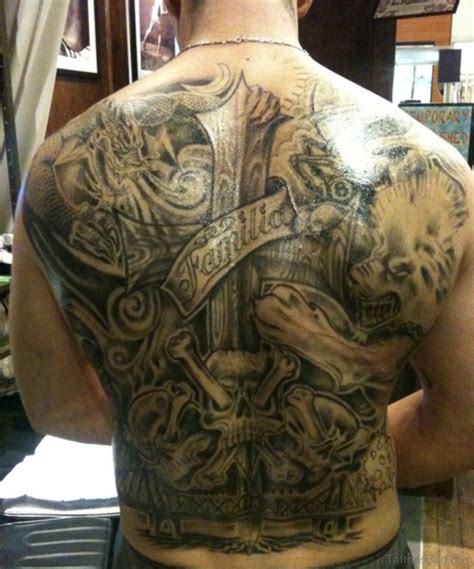 60 Fabulous Cross Tattoos For Back