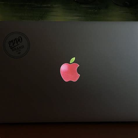 Red Apple Glowing Logo Sticker Decal For 11" 13" 15" inch Macbook pro ...