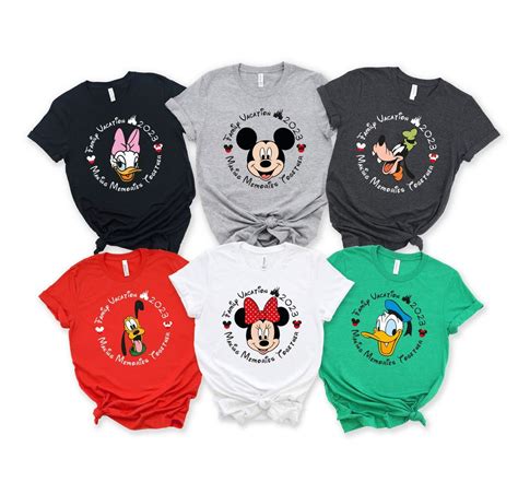 Disney Family Shirts, Disneyworld Shirts Family,Custom Disney Characters Family, Family Vacation ...