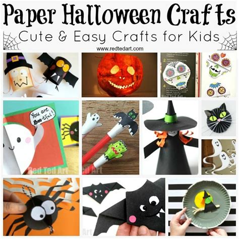 Easy Paper Halloween Crafts for Kids of All Ages - Red Ted Art - Kids Craft