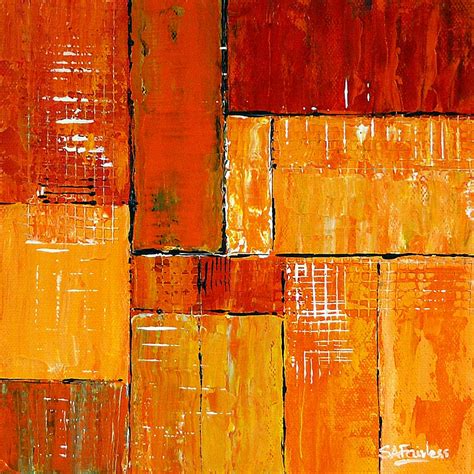 Kinetic Orange No 1 - abstract painting