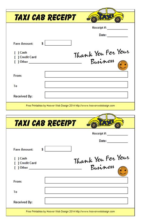 Singapore Taxi Receipt Template | Invoice Template Ideas