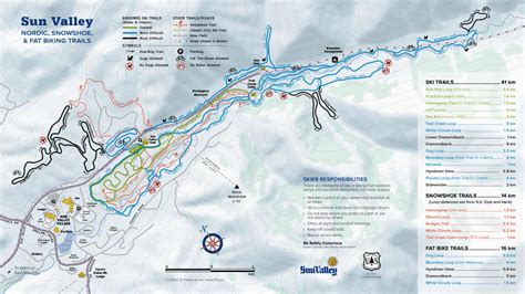 Cross-Country Skiing Trail Map Sun Valley Nordic Center • Nordic Trail Map