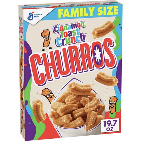 Cinnamon Toast Crunch Churros, Breakfast Cereal With Whole Grain, Oz ...