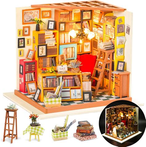 Rolife DIY Miniature Dollhouse Kit, Tiny House Kits Mini Model Building Sets, DIY Crafts Adults ...