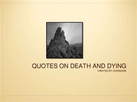 Death and dying quotes