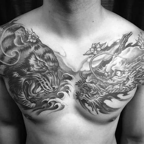 40 Tiger Dragon Tattoo Designs For Men - Manly Ink Ideas