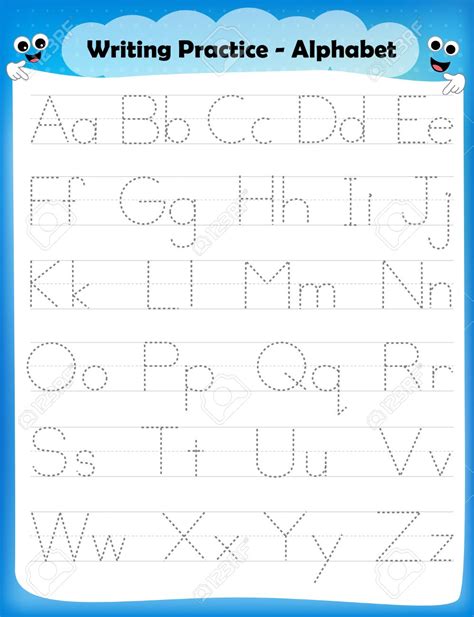 Tracing Alphabet Letters For Kindergarten - TracingLettersWorksheets.com