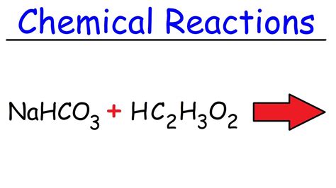 Sodium Bicarbonate and Acetic Acid Balanced Chemical Equation