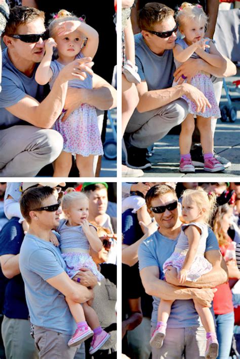 Jeremy Renner and his daughter, Ava