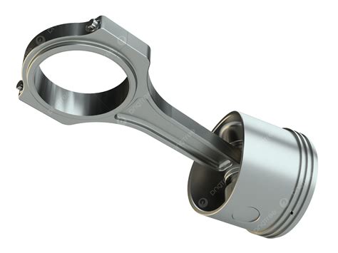 Piston With Connecting Rod Design, Mechanical, Technology, Transportation PNG Transparent Image ...
