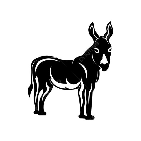 Cute Donkey Clipart Transparent PNG Hd, Icon Donkey Black And White ...