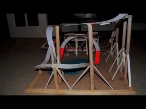 Homemade Model Roller coaster - YouTube