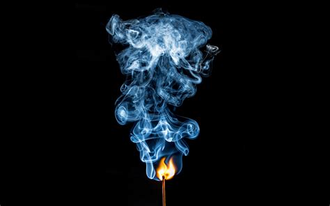 Blue smoke illustration, smoke, fire, matches HD wallpaper | Wallpaper Flare