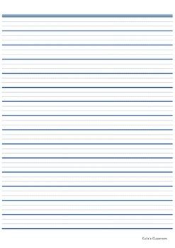 FREE Dotted Thirds Lined Paper A4 by Kate's Klassroom | TPT