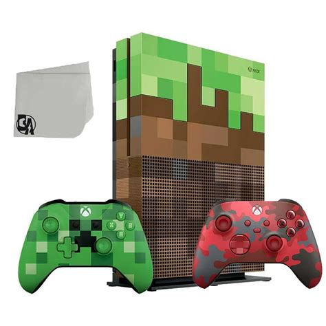 Microsoft Xbox One S Minecraft Limited Edition 1TB Gaming Console with ...