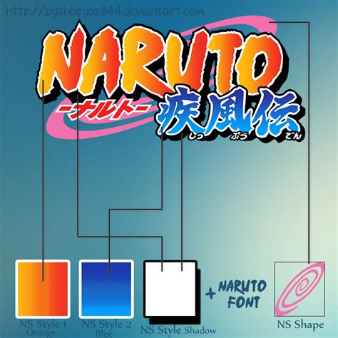 Naruto Shippuuden Logo - Style, Font, Shape.rar by SiyahBeyaz844 on ...