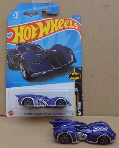 HOT WHEELS 2023 - Batman - Arkham Asylum Batmobile - in purple - 2x cars $4.46 - PicClick