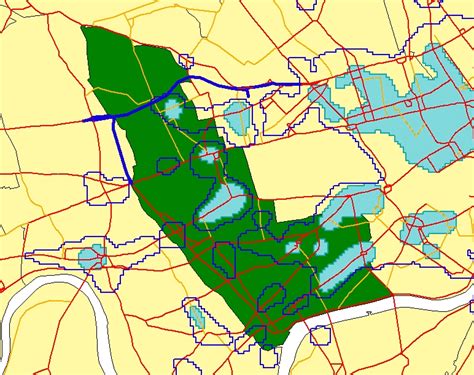 Map of Town Centre and Retail Activty Cores in Kensington and Chelsea