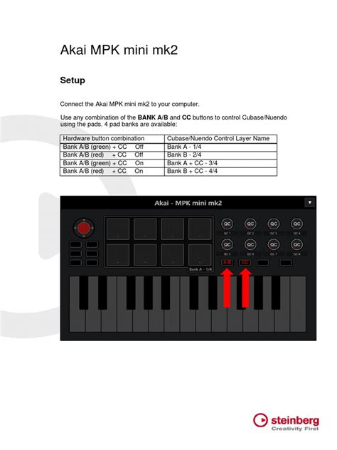 Akai MPK Mini mk2 Setup | PDF